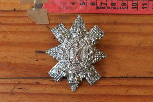Black Watch badge Victorian crown